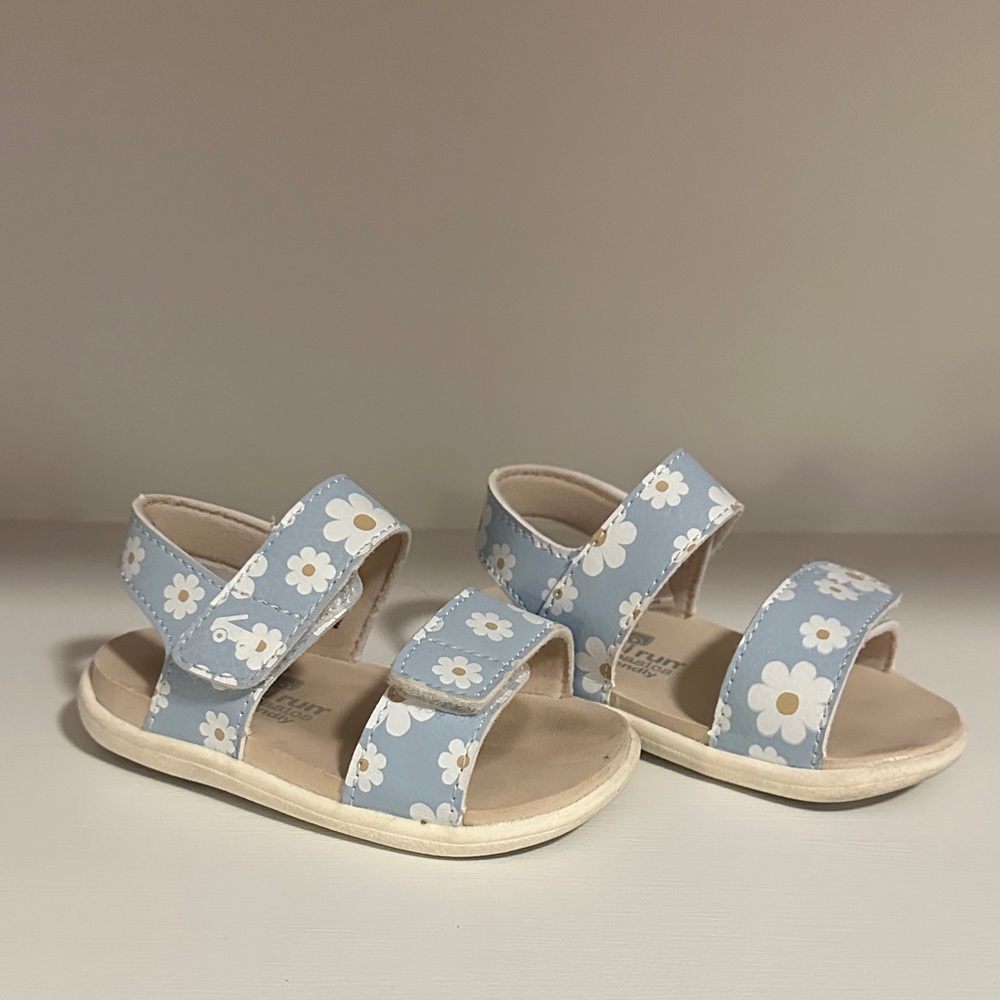 See Kai Run Blue Daisy Kids Sandals